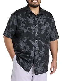 Tonal Floral Sport Shirt