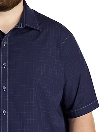 Tonal Plaid Sport Shirt