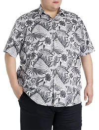 Abstract Floral Sport Shirt