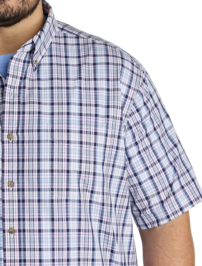 Easy-Care Plaid Sport Shirt