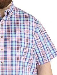 Easy-Care Large Plaid Sport Shirt