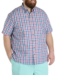 Easy-Care Large Plaid Sport Shirt