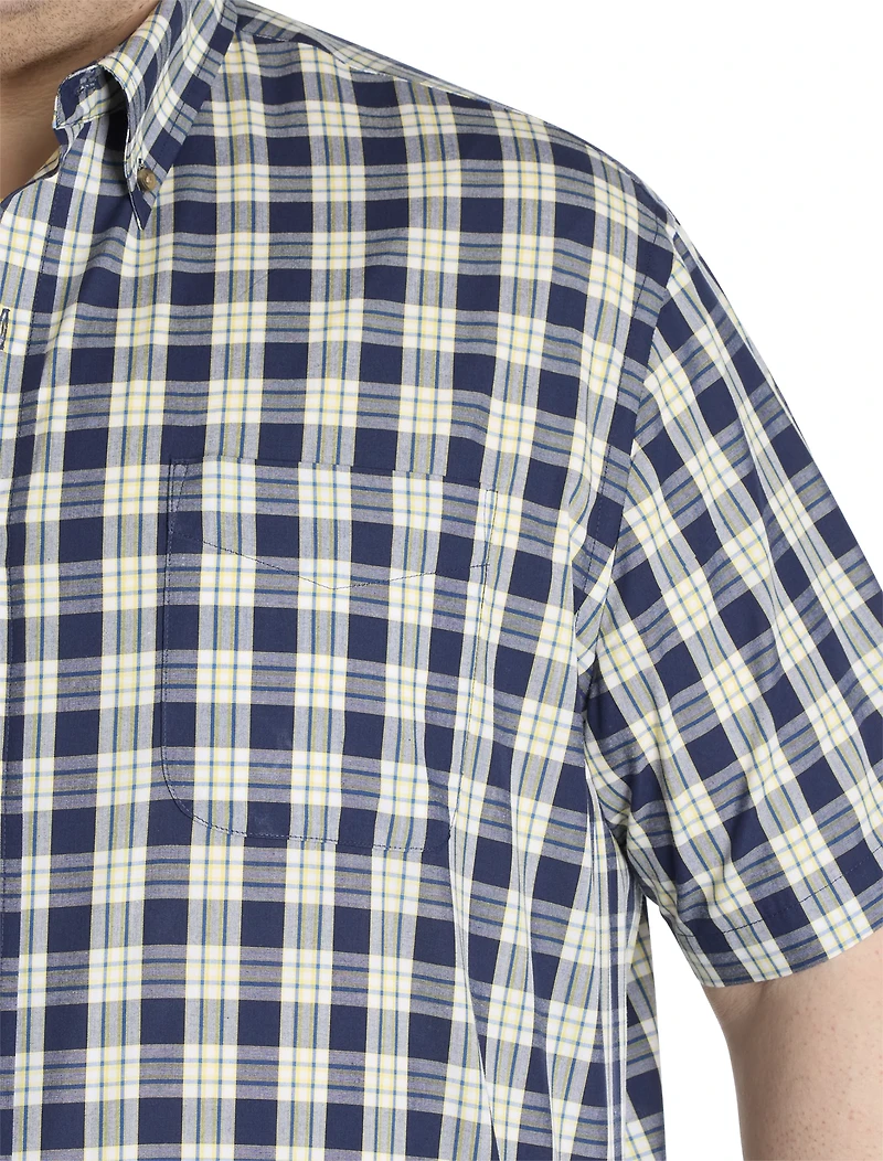 Easy-Care Small Plaid Sport Shirt
