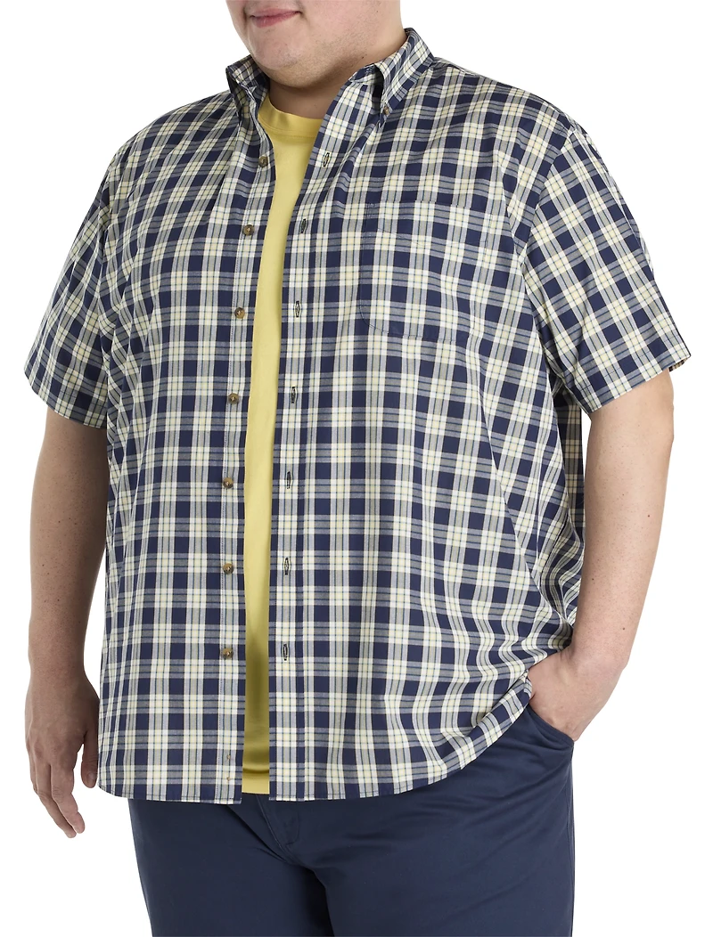 Easy-Care Small Plaid Sport Shirt