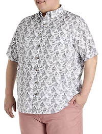 Easy-Care Floral Print Sport Shirt