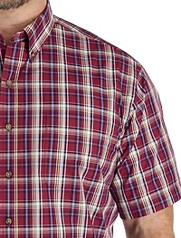 Easy-Care Large Plaid Sport Shirt