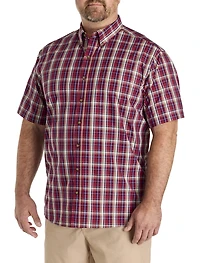Easy-Care Large Plaid Sport Shirt