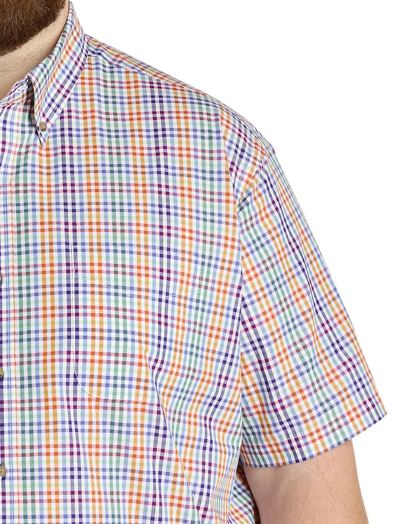 Easy-Care Multi Check Sport Shirt