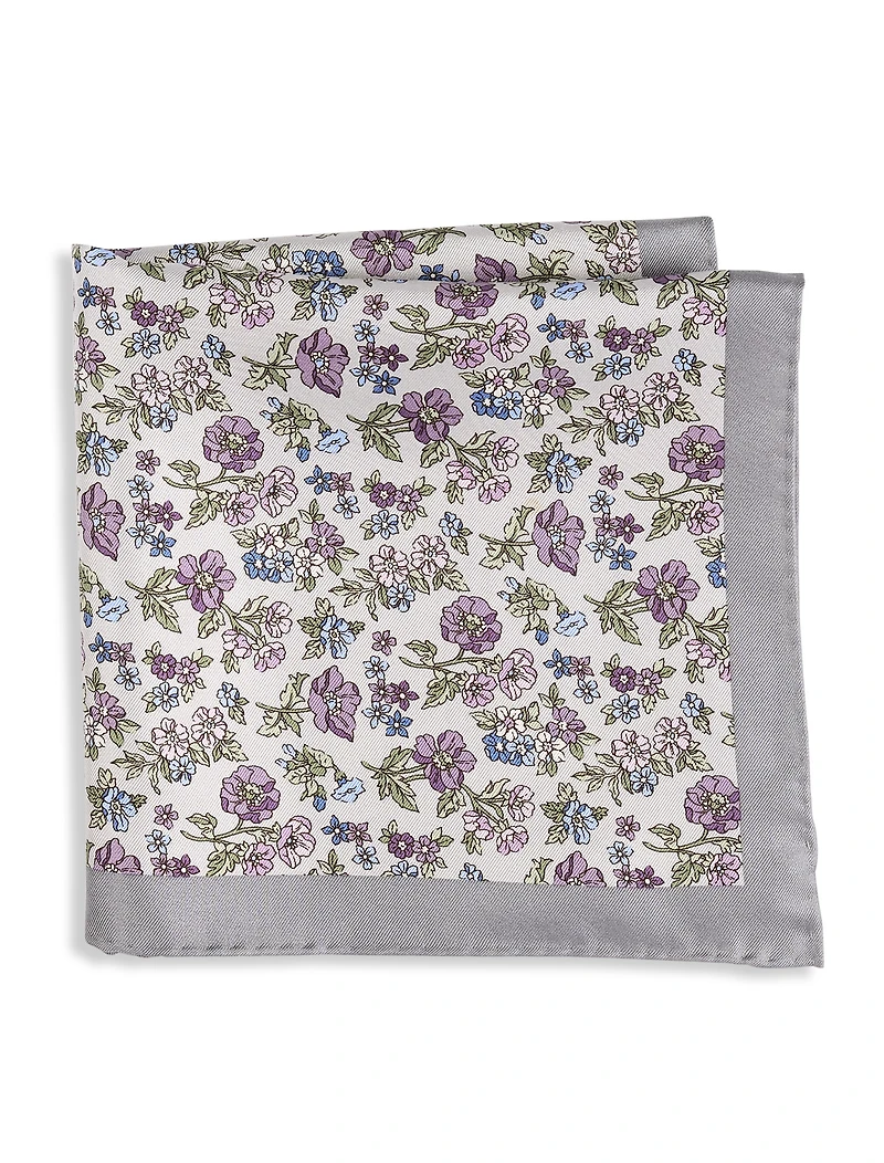 Silk Floral Pocket Square