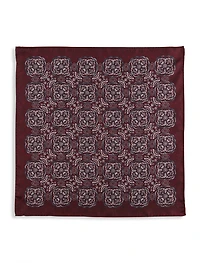 Medallion Silk Pocket Square