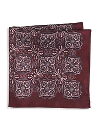 Medallion Silk Pocket Square