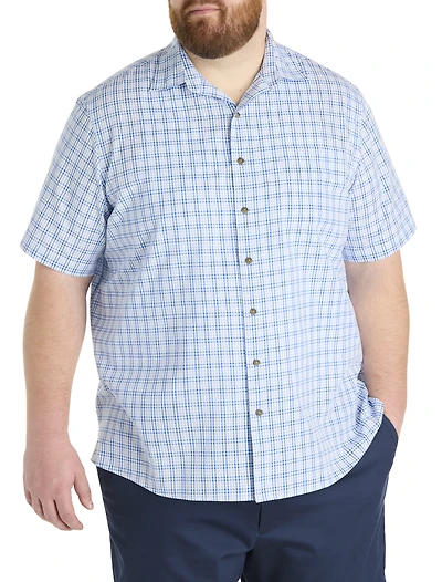 Seersucker Plaid Sport Shirt