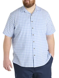 Seersucker Plaid Sport Shirt