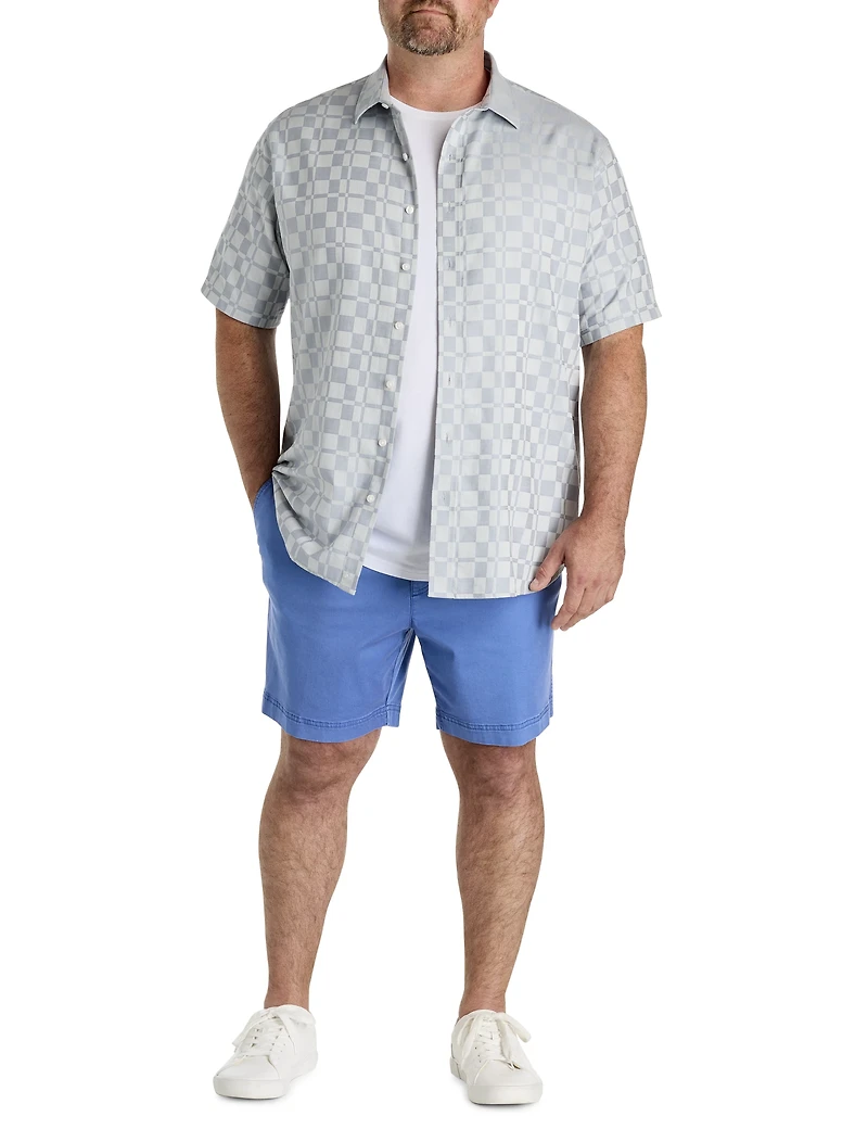 Abstract Print Sport Shirt