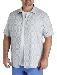 Abstract Print Sport Shirt