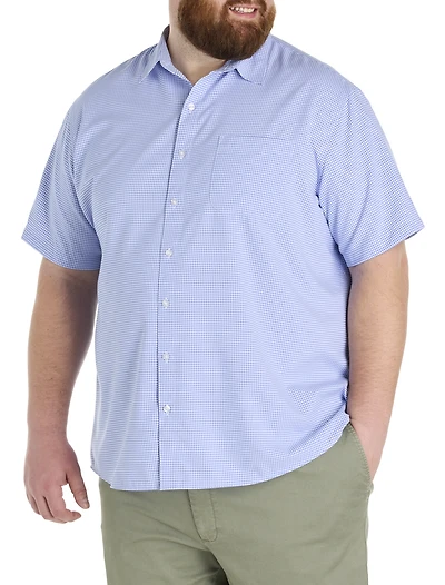 Microfiber Small Check Sport Shirt