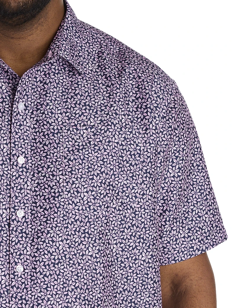 Microfiber Floral Sport Shirt