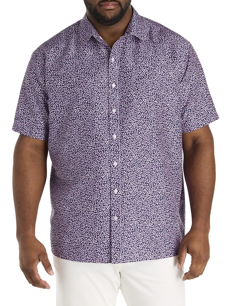 Microfiber Floral Sport Shirt