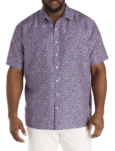 Microfiber Floral Sport Shirt