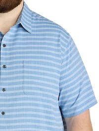 Plaid Microfiber Sport Shirt