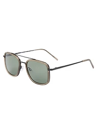 Gunmetal Aviator Sunglasses