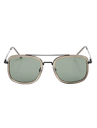 Gunmetal Aviator Sunglasses