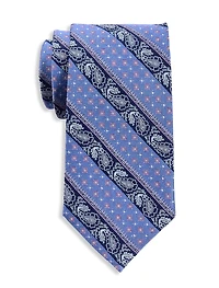 Striped Paisley Slik Tie