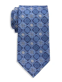 Spring Medallion Silk Tie