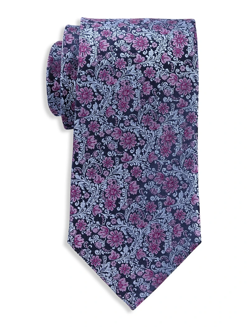 Paisley Floral Silk Tie