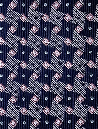 Geometric Pattern Silk Tie