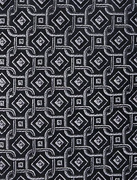 Tonal Geometric Link Silk Tie