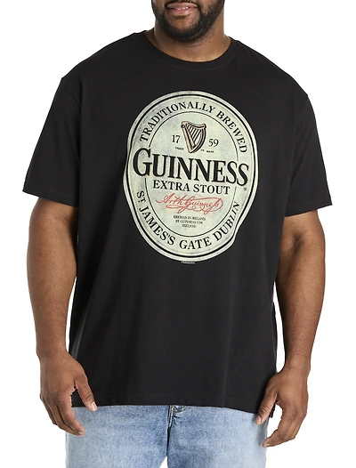 Guinness Distressed Logo Graphic Tee