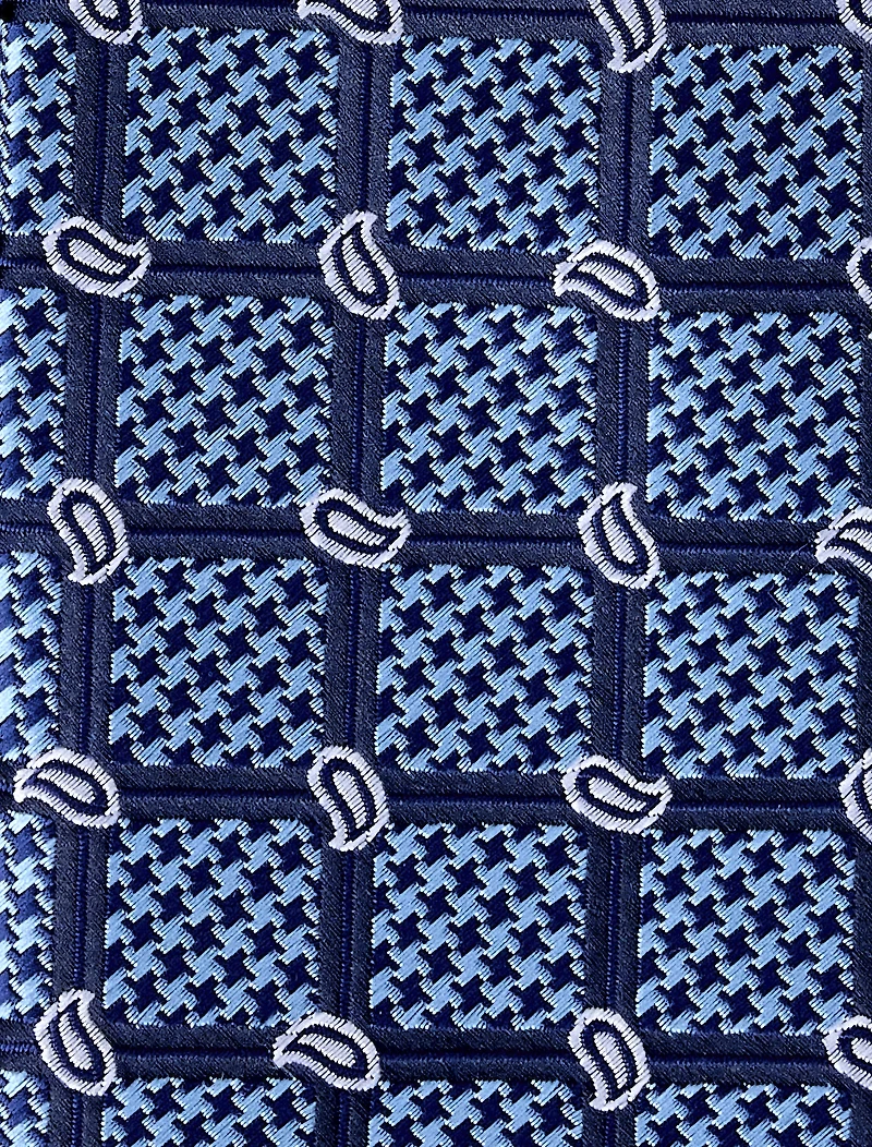Simple Paisley Grid Tie