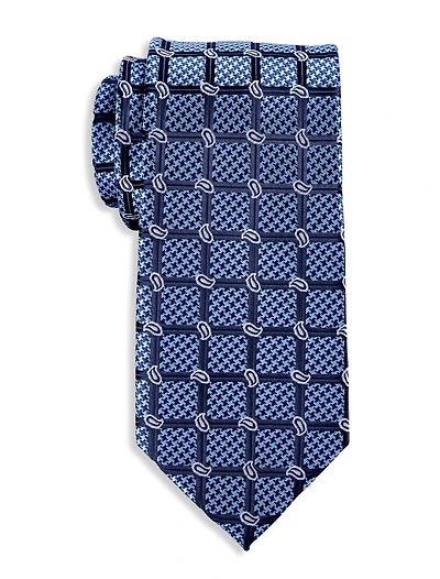Simple Paisley Grid Tie