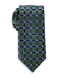 Simple Paisley Grid Tie