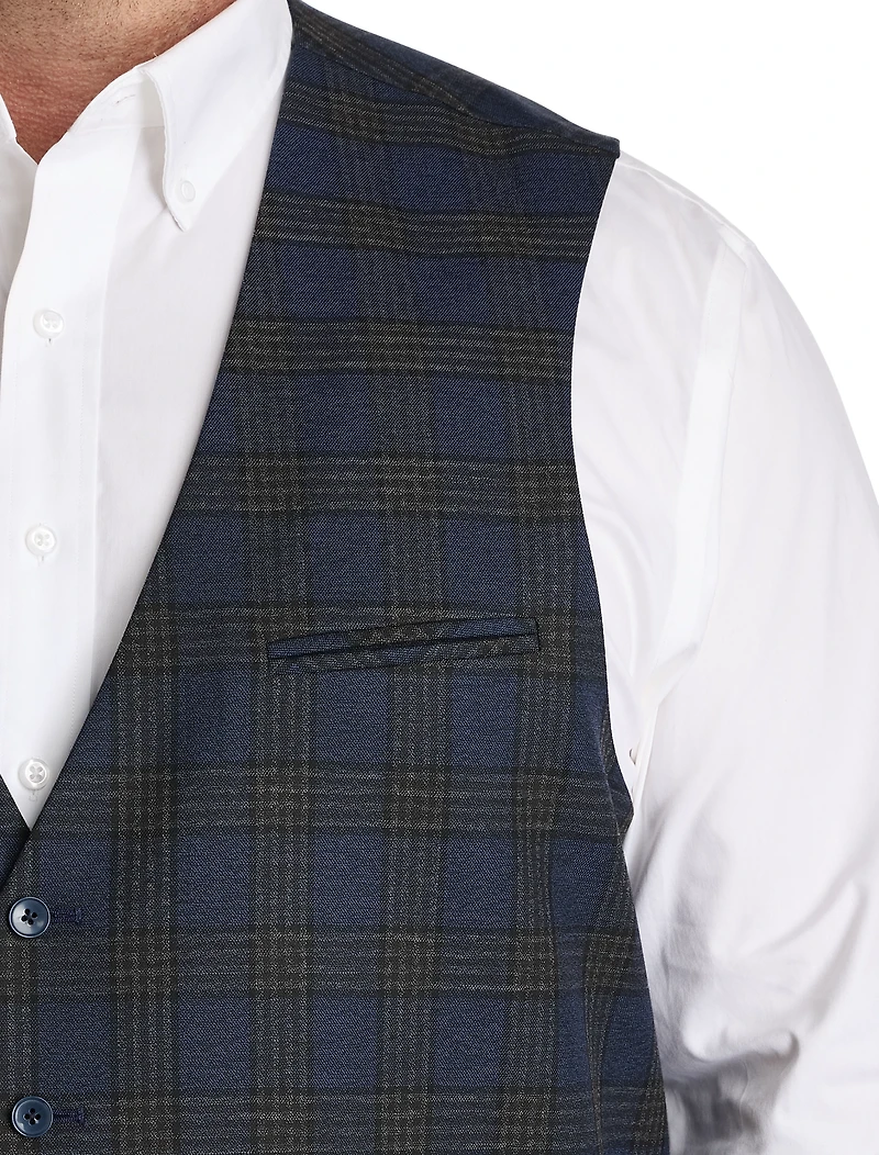 Glen Plaid Vest