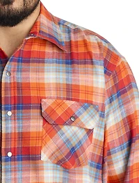 Plaid Flannel Sport Shirt