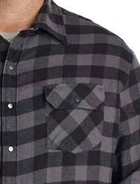 Small Plaid Flannel Sport Shirt
