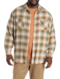 Medium Plaid Flannel Sport Shirt