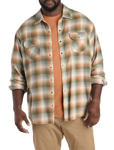 Medium Plaid Flannel Sport Shirt