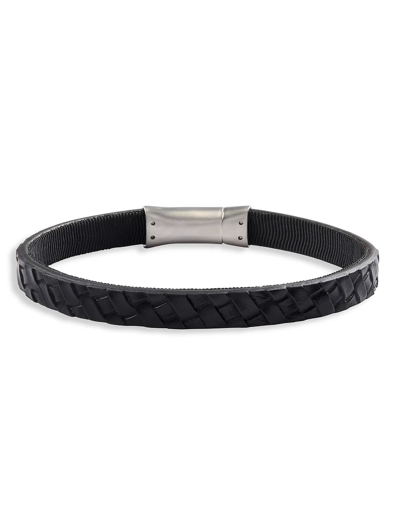 Embossed Leather Bracelet
