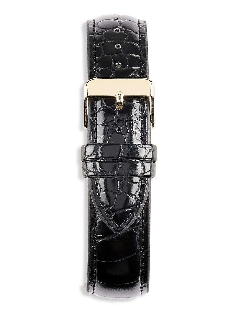 Faux-Crocodile Strap Watch