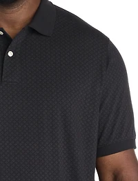 Geometric Print Polo Shirt