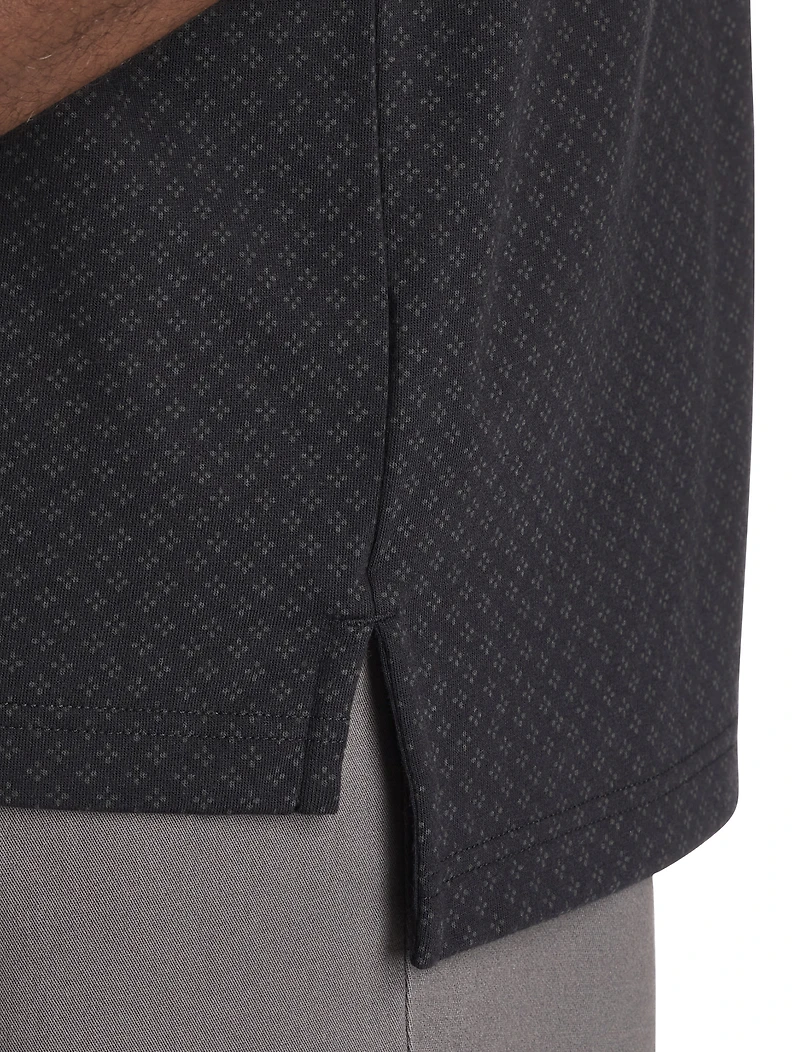 Geometric Print Polo Shirt