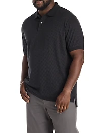 Geometric Print Polo Shirt