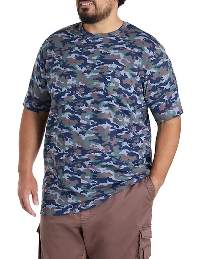 Moisture-Wicking Printed Pocket T-Shirt