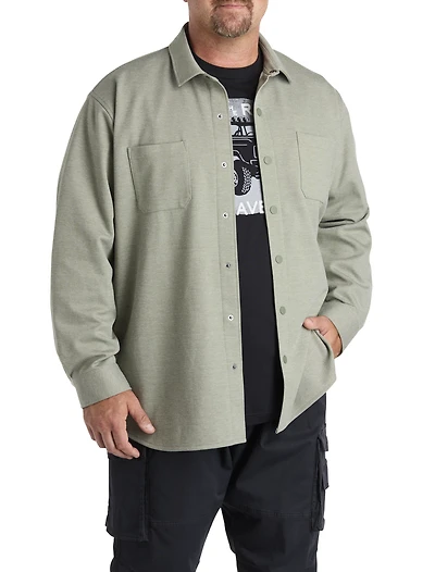 Snap-Front Shirt Jacket