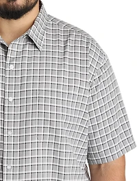 Plaid Microfiber Sport Shirt