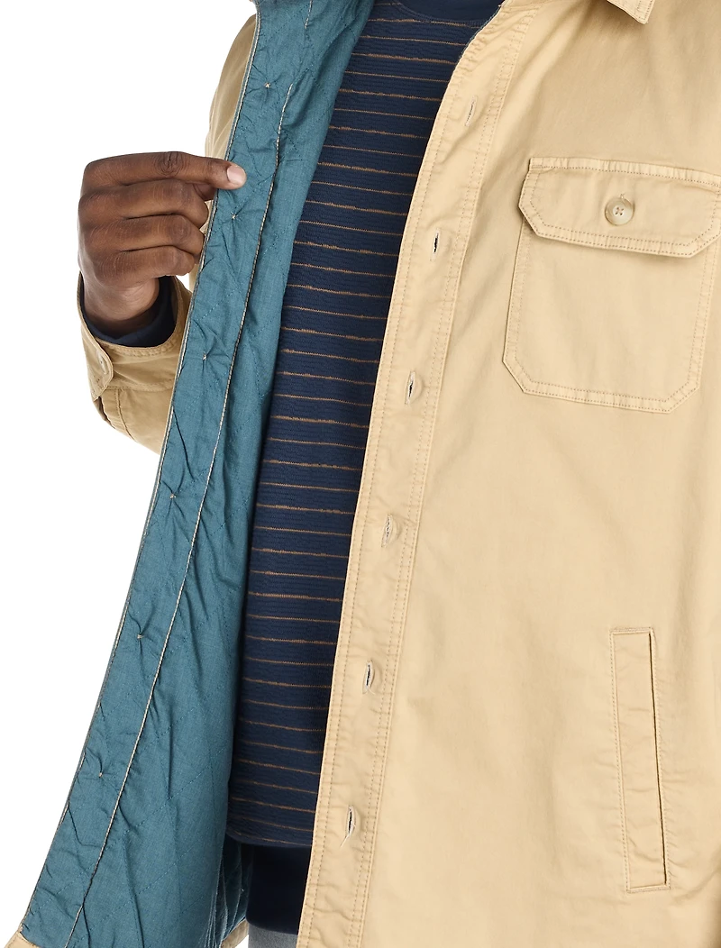 Button-Front Shirt Jacket