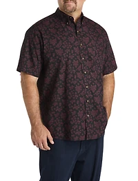 Easy-Care Floral Print Sport Shirt